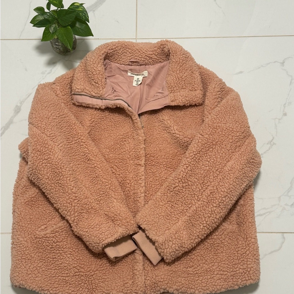 Tan Sherpa Jacket